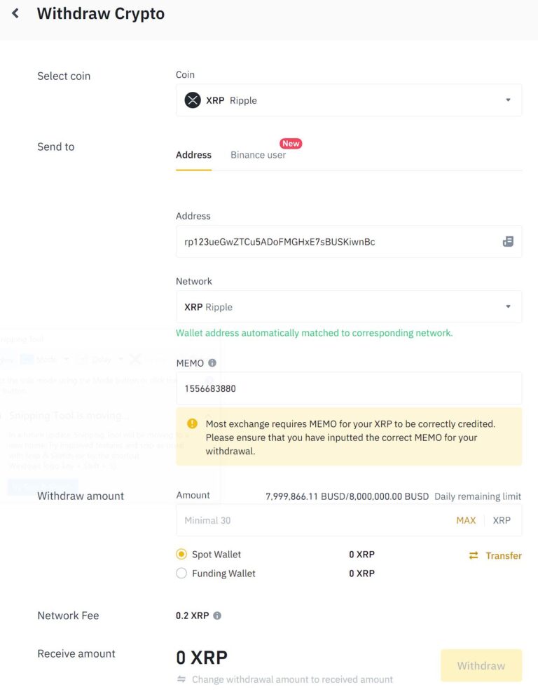 Hoe kun je geld opnemen vanaf Binance? Bitkoning